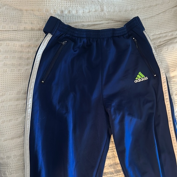 Vintage Blue & White Adidas Track Pants - Picture 4 of 6